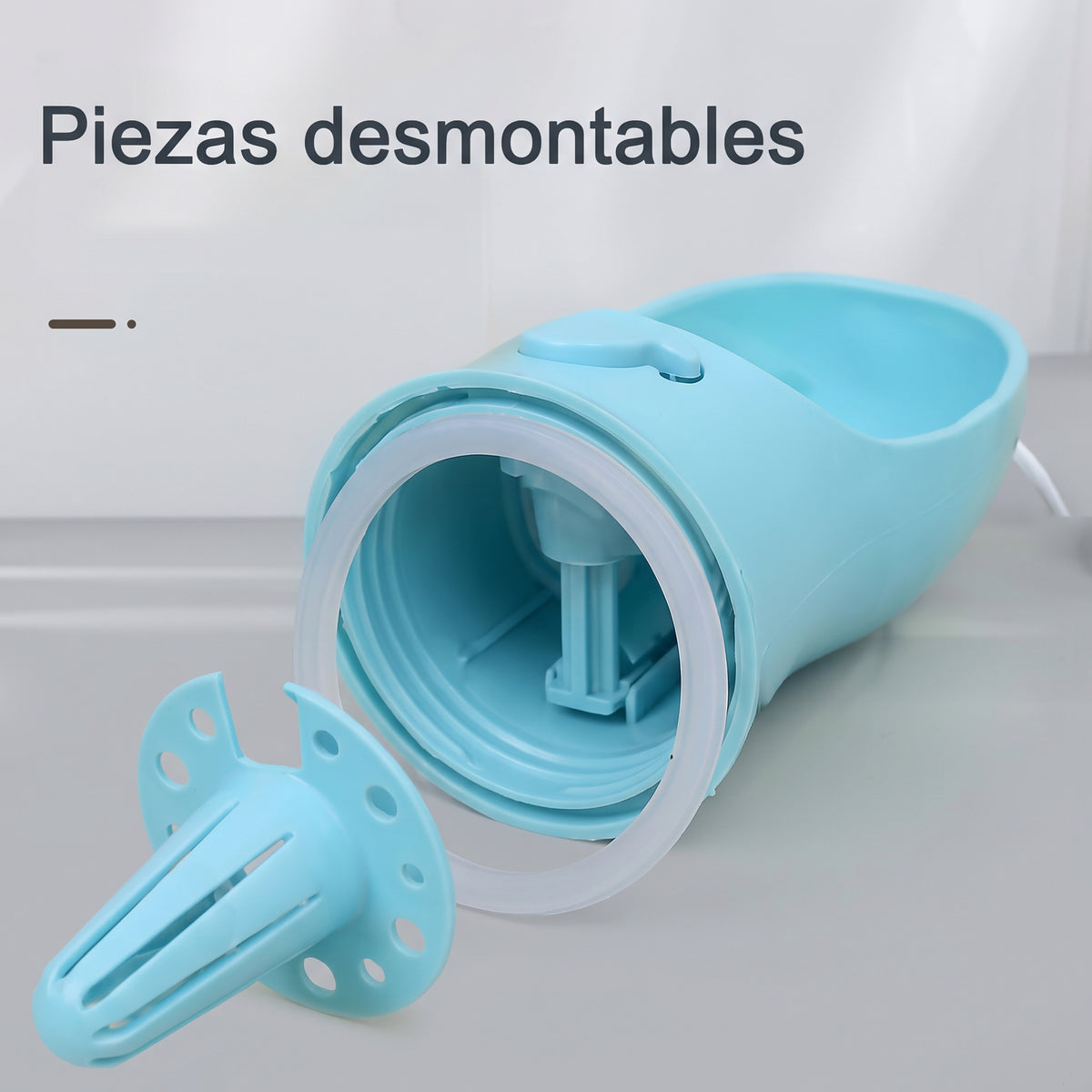 Botella de Agua + Comedero Portátil 2 en 1