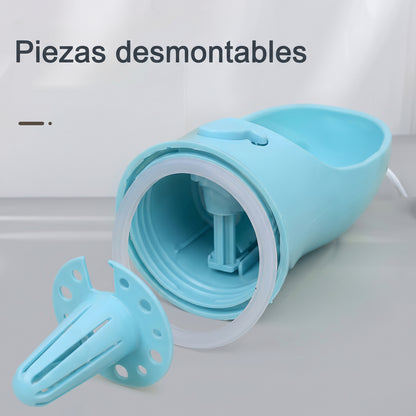 Botella de Agua + Comedero Portátil 2 en 1